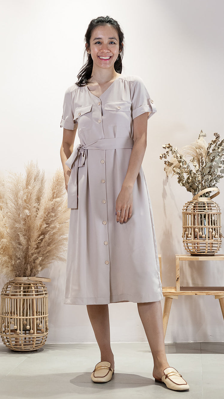 Maya store midi shirtdress