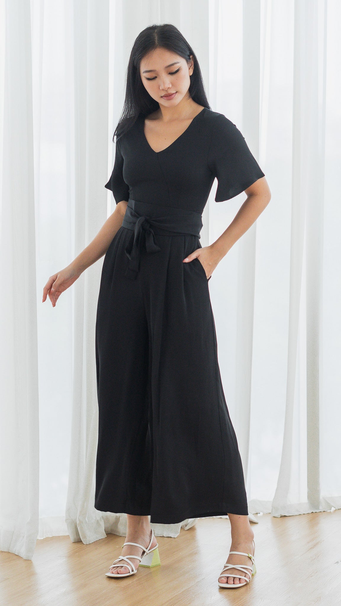 Black jumpsuit hot sale online